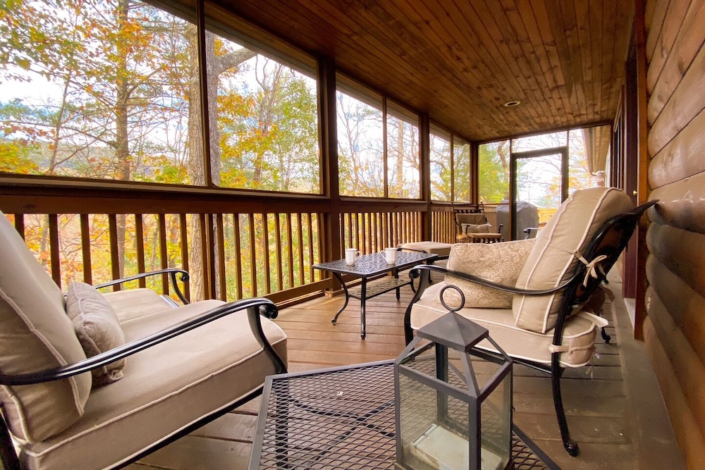 porch view of a Massanutten vacation rental